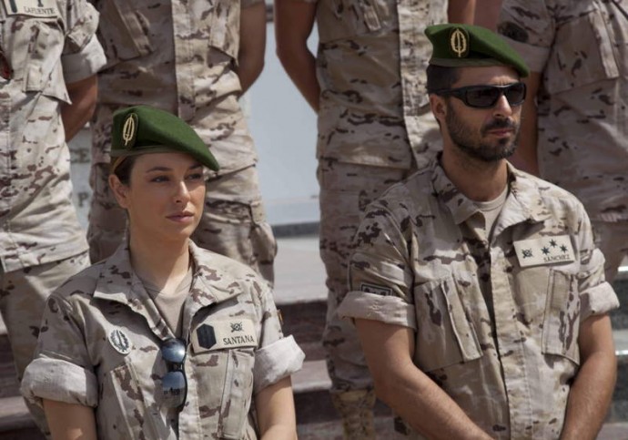 Hugo Silva y Blanca Suárez, entrenados por las Fuerzas Armadas para rodar «Los nuestros»