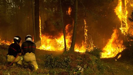 Siguen activos 14 incendios en Galicia; 99 detenciones en España