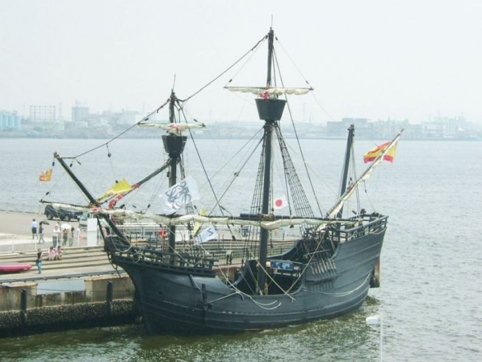 La réplica de Nao Victoria, el primer barco que dio la vuelta al mundo