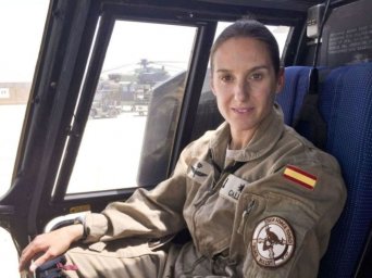 Gala Gallego, la primera mujer al mando de una unidad en Irak
