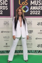 Lola Índigo en la cena de nominados de Los 40 Music Awards 2022